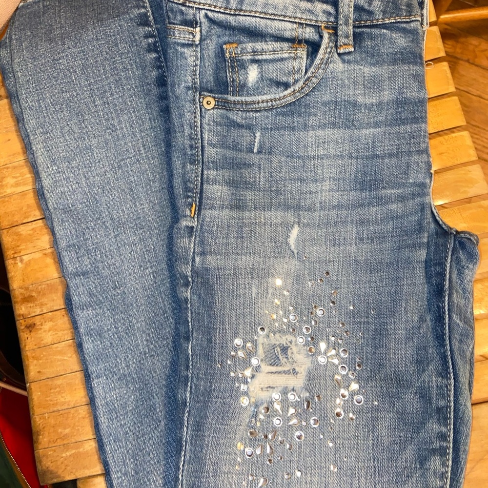 A&F Rhinestone Jeans - Picture 8 of 8